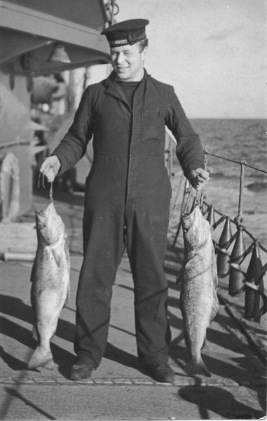 James onboard HMS Ardent